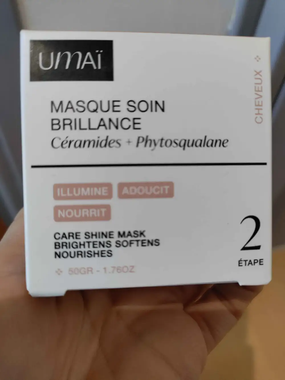 UMAÏ - Masque soin brillance 2 étape