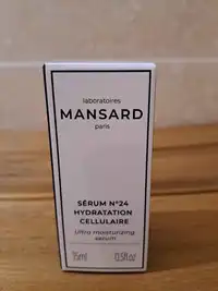 MANSARD - Sérum n° 24 hydratation cellulaire 