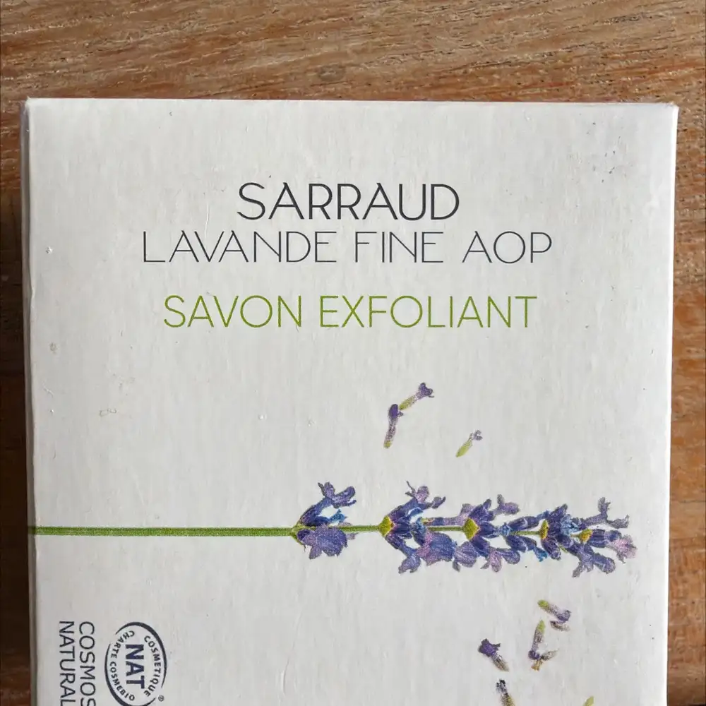SARRAUD - Savon exfoliant à la lavande fine AOP