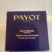 PAYOT - Suprême absolu - Crème yeux jeunesse
