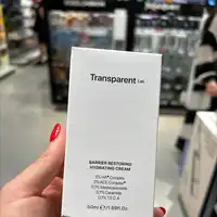 TRANSPARENT LAB - Barrier restoring hydrating cream