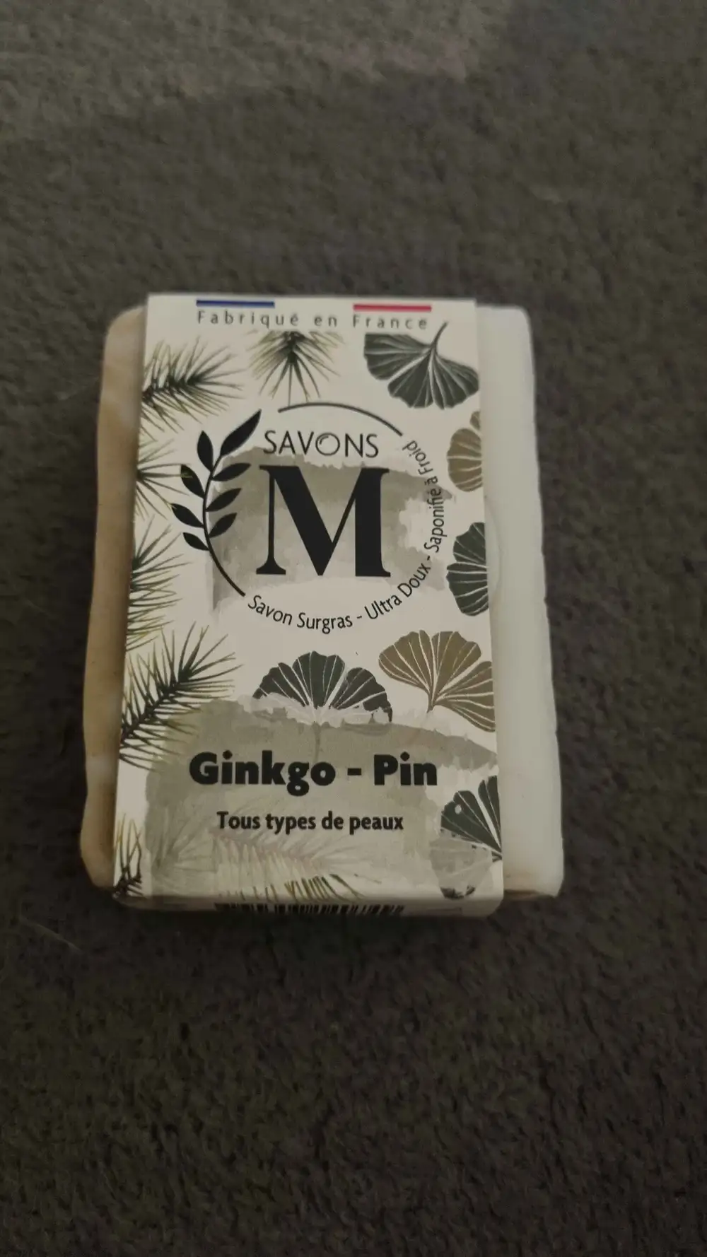 SAVONS M - Ginkgo pin - Savon surgras