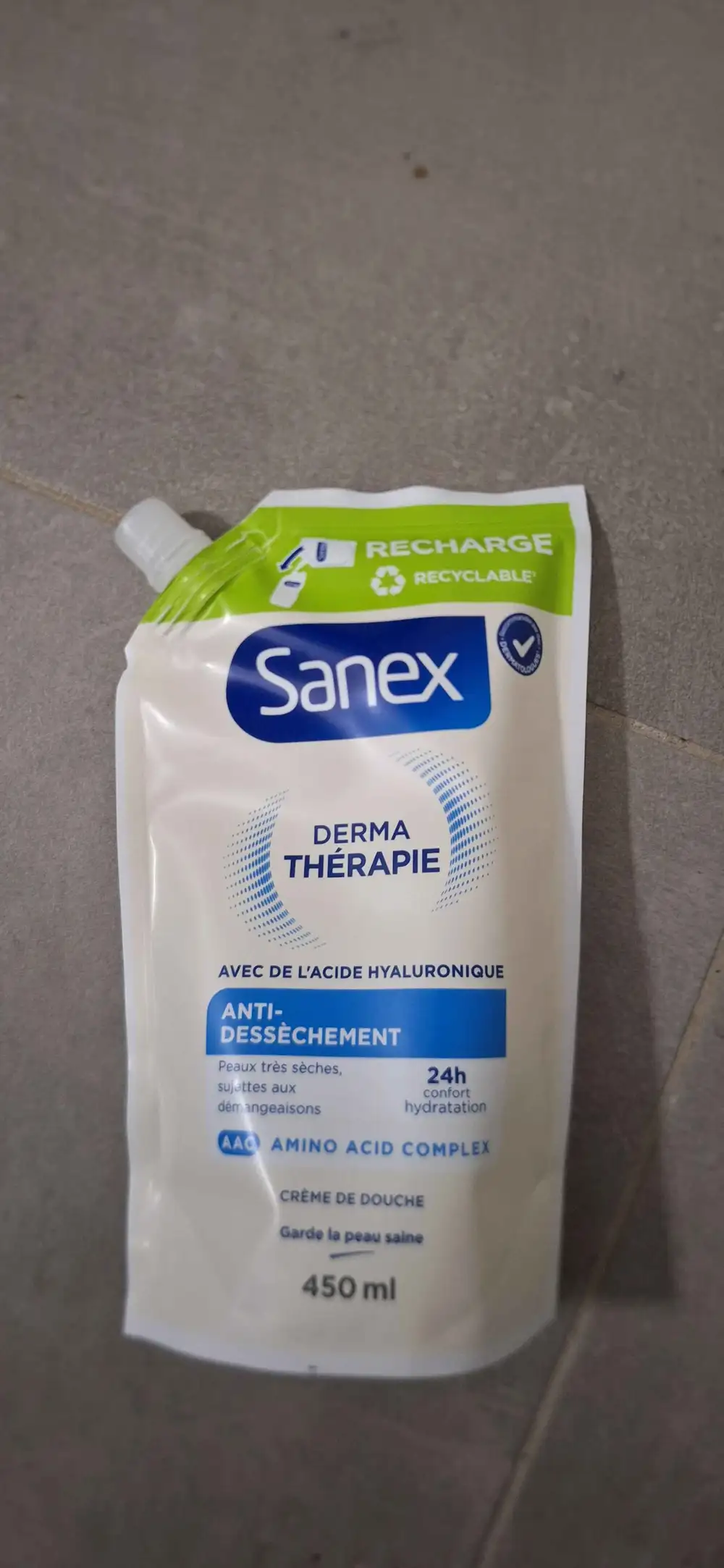 SANEX - Derma thérapie - Crème de douche anti-dessèchement
