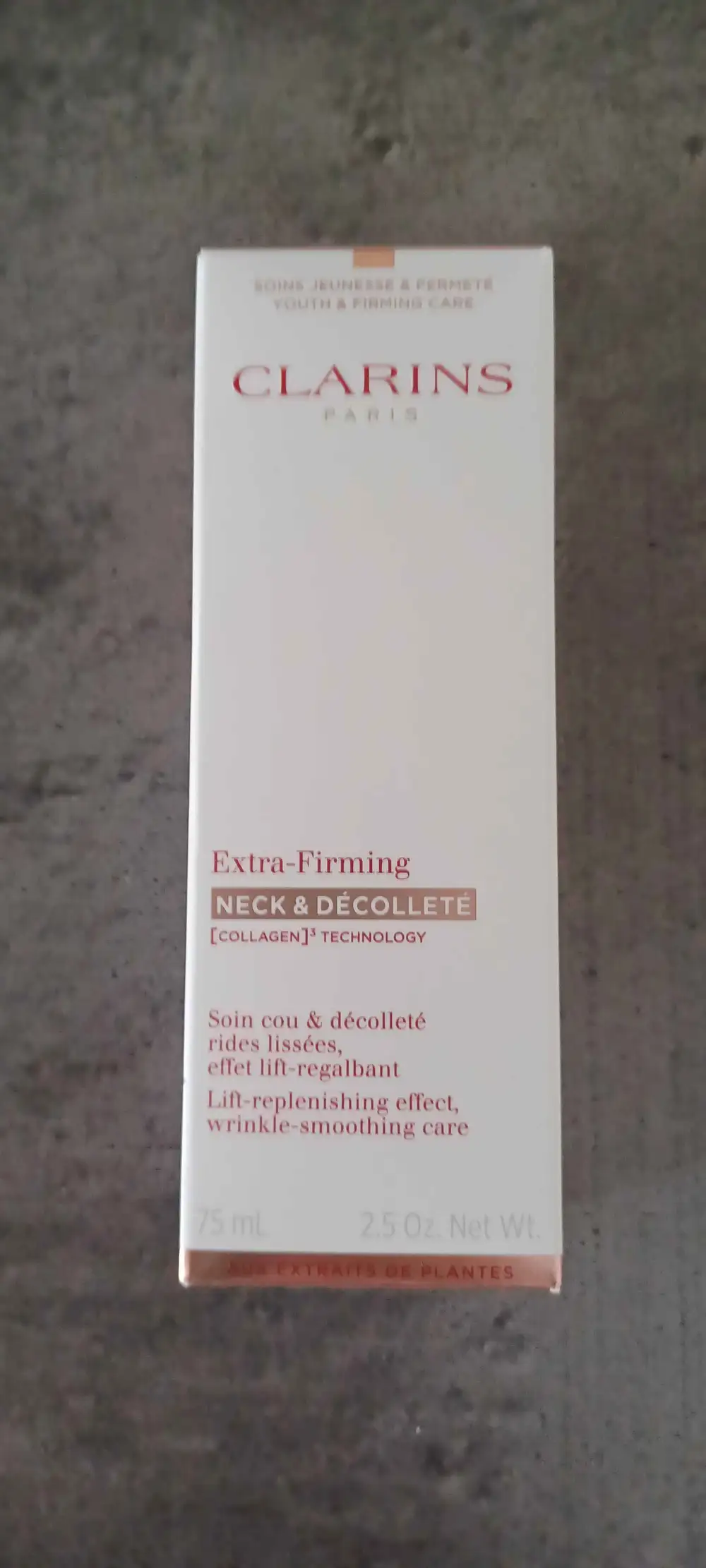 CLARINS - Soins cou & décolleté rides lissées