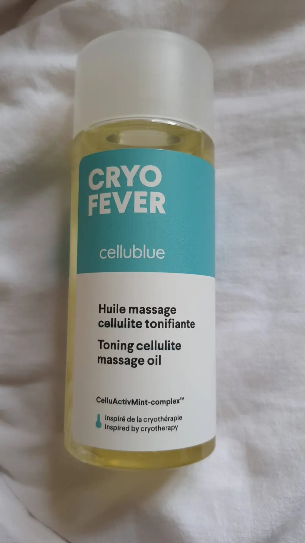 CELLUBLUE - Cryo fever - Huile massage cellulite tonifiante