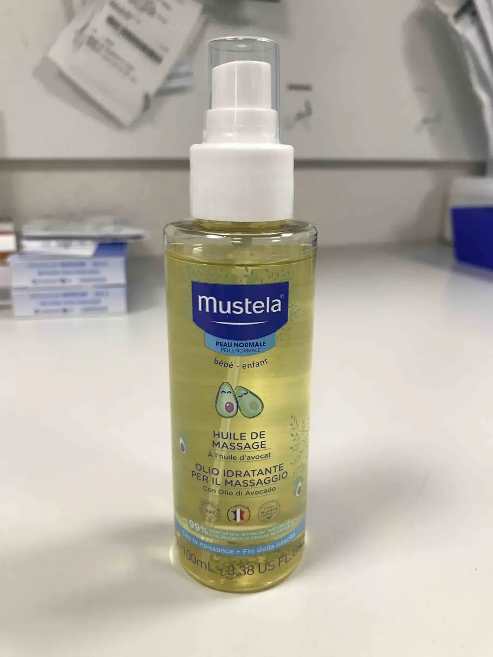 MUSTELA - Bébé et enfant - Huile de massage à l'huile d'avocat