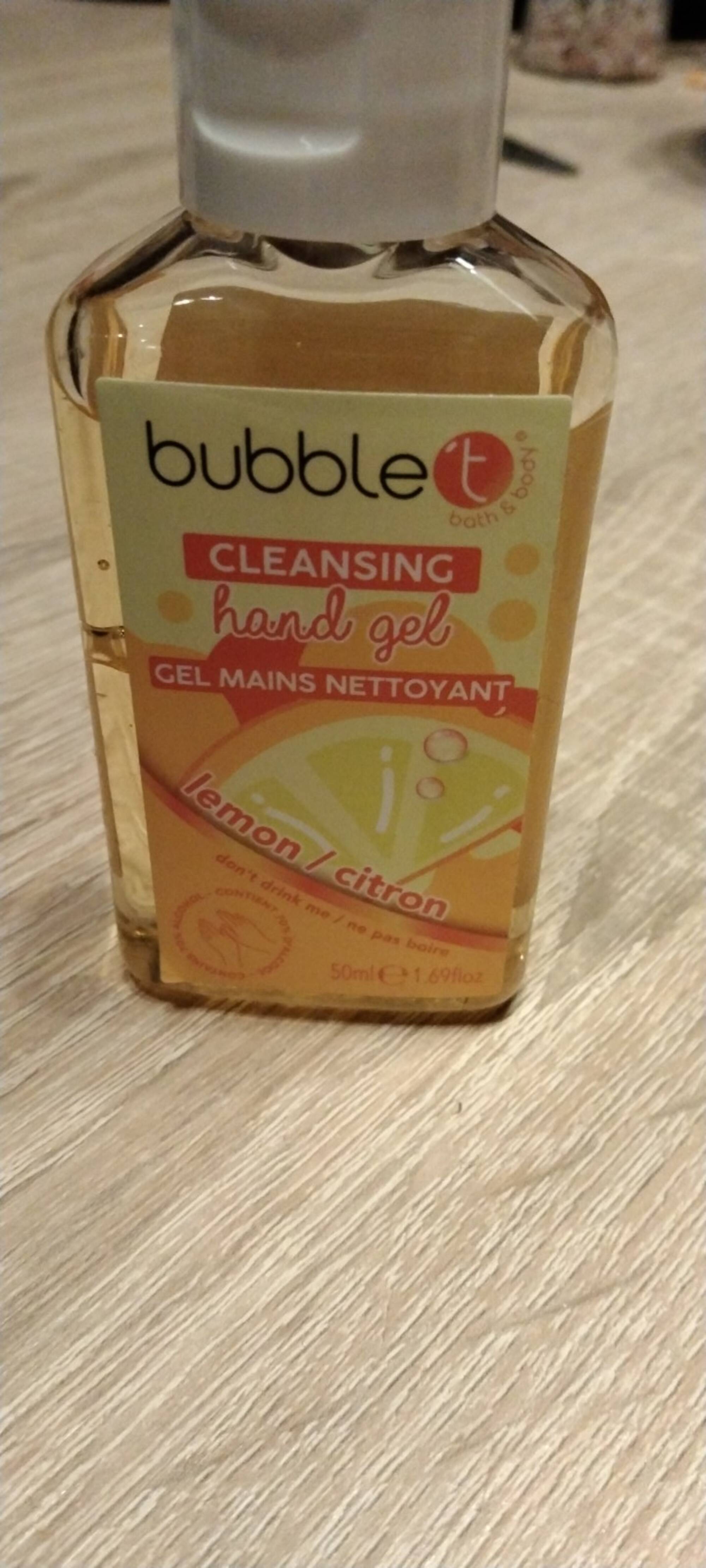 BUBBLE T - Gel mains nettoyant limon