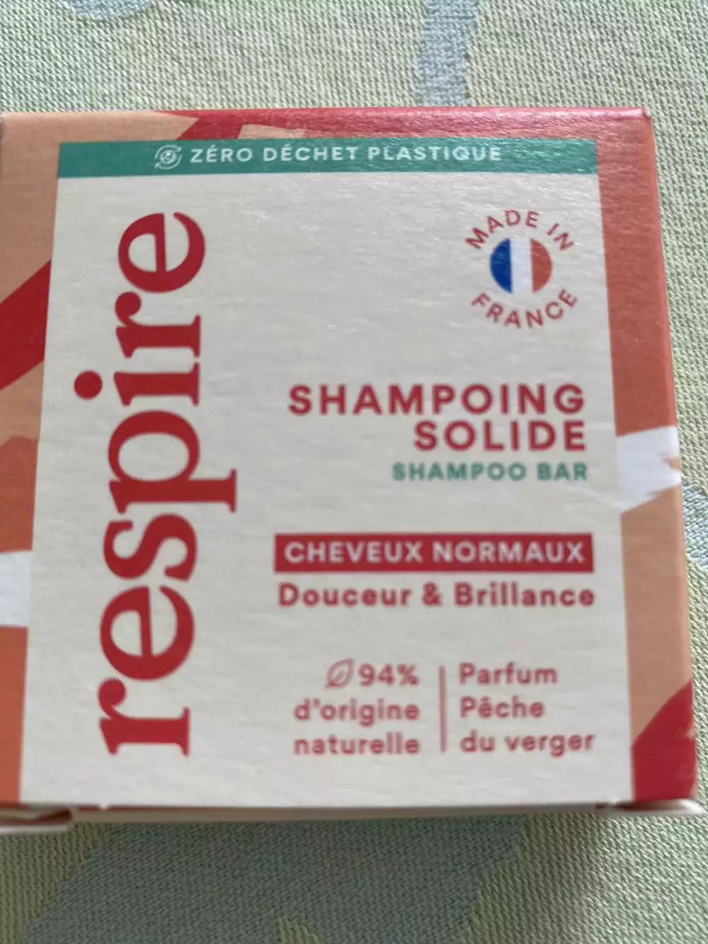 RESPIRE - Shampooing solide cheveux normaux