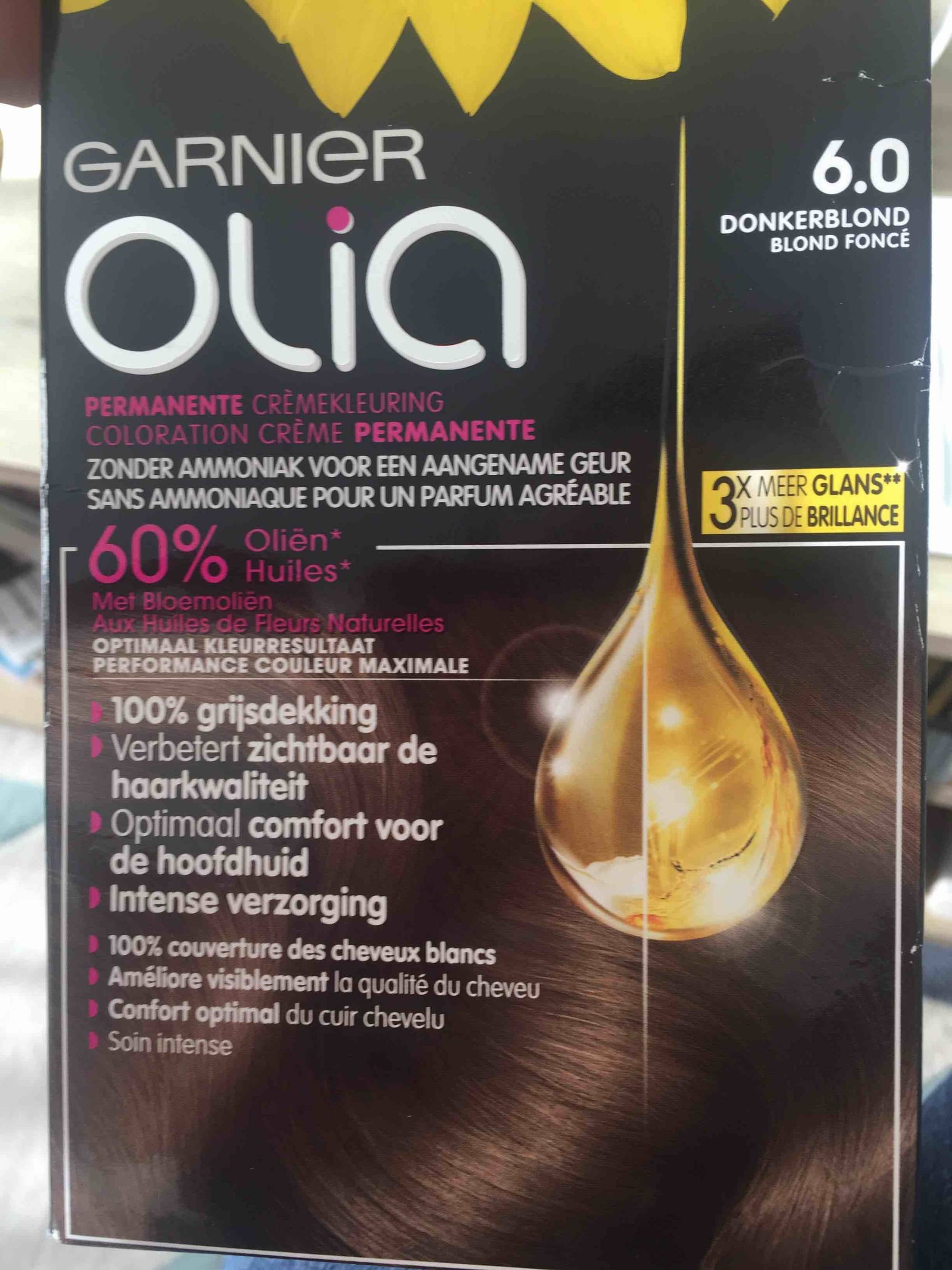 GARNIER - Olia  - Coloration crème permanente 6.0 blond foncé