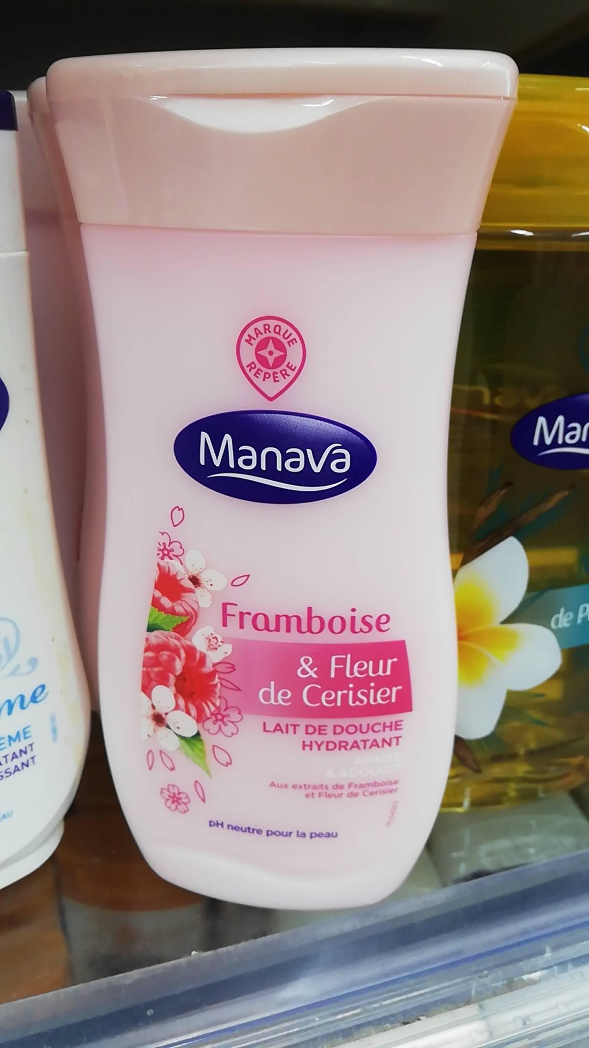 MARQUE REPÈRE - Manava - Lait de douche hydratant framboise & fleur de cerisier