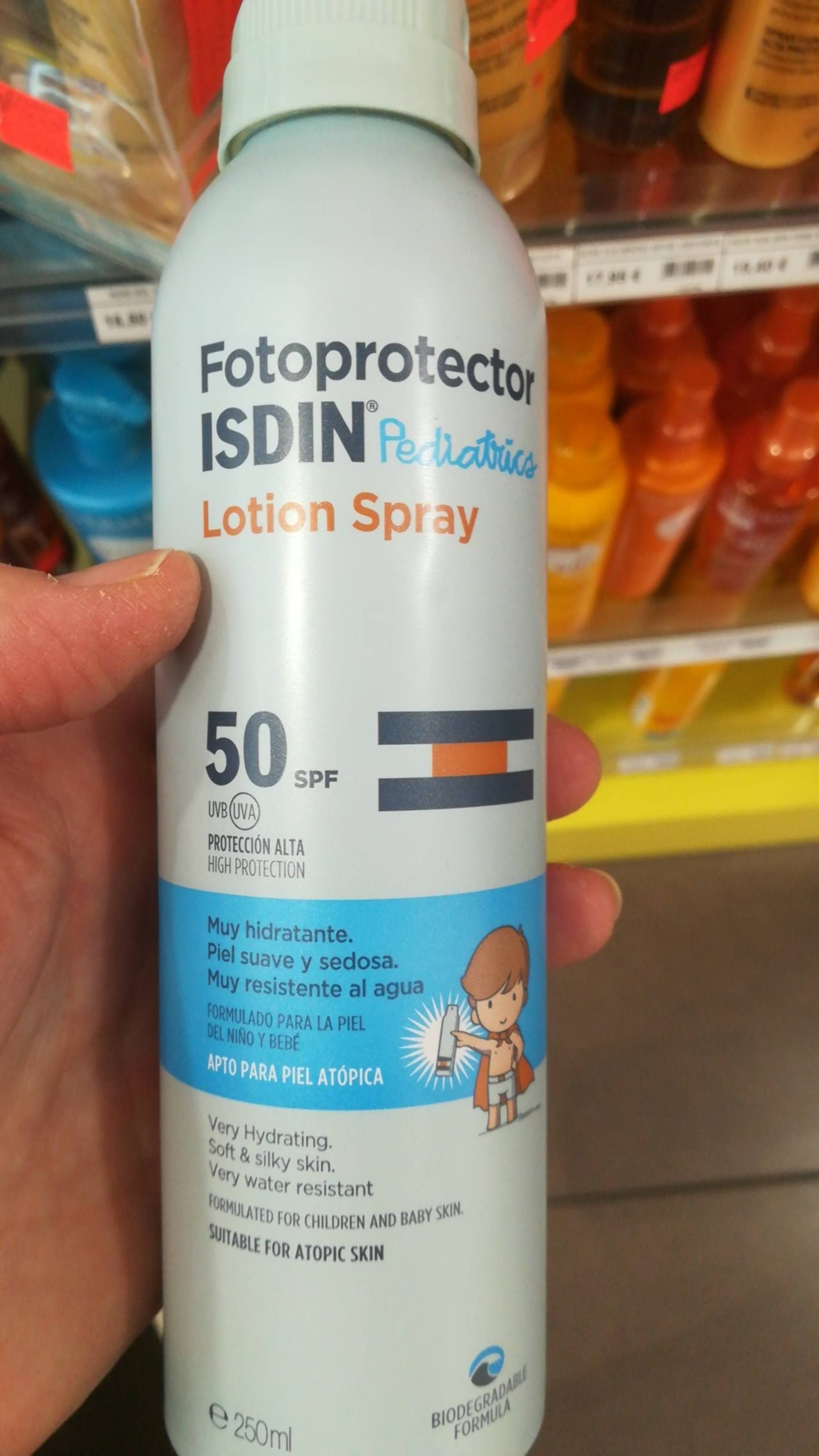 ISDIN PEDIATRICS - Fotoprotector - Lotion spray SPF 50 