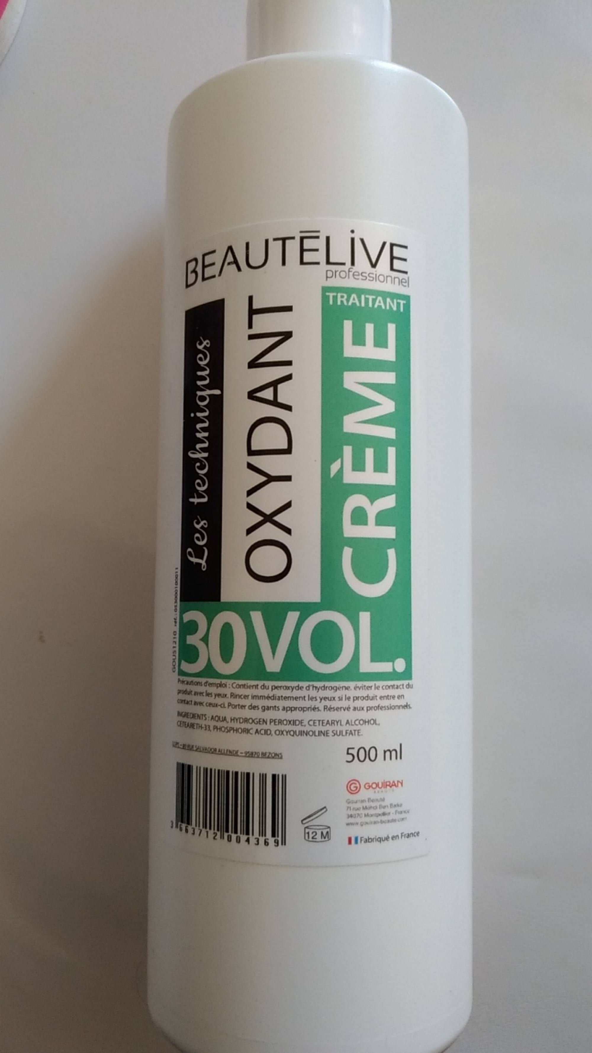 BEAUTÉLIVE - Les techniques - Oxydant crème 30 vol