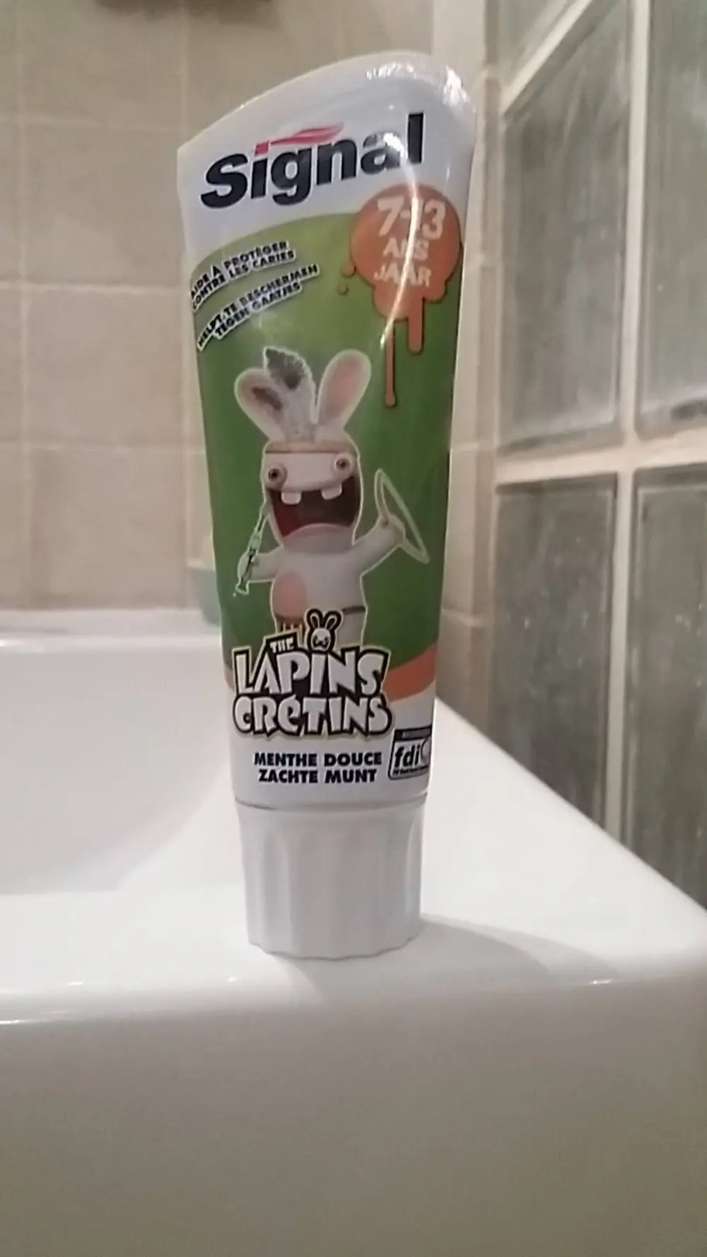 SIGNAL - Dentifrice 7-13 ans Lapins Crétins menthe douce