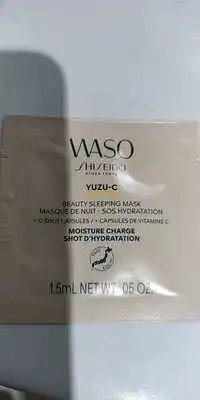 SHISEIDO -  Yuzu-c - Masque de Nuit SOS hydratation