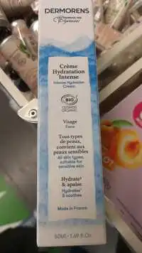 DERMORENS - Eau thermale des Pyrenées - Crème hydratation intense