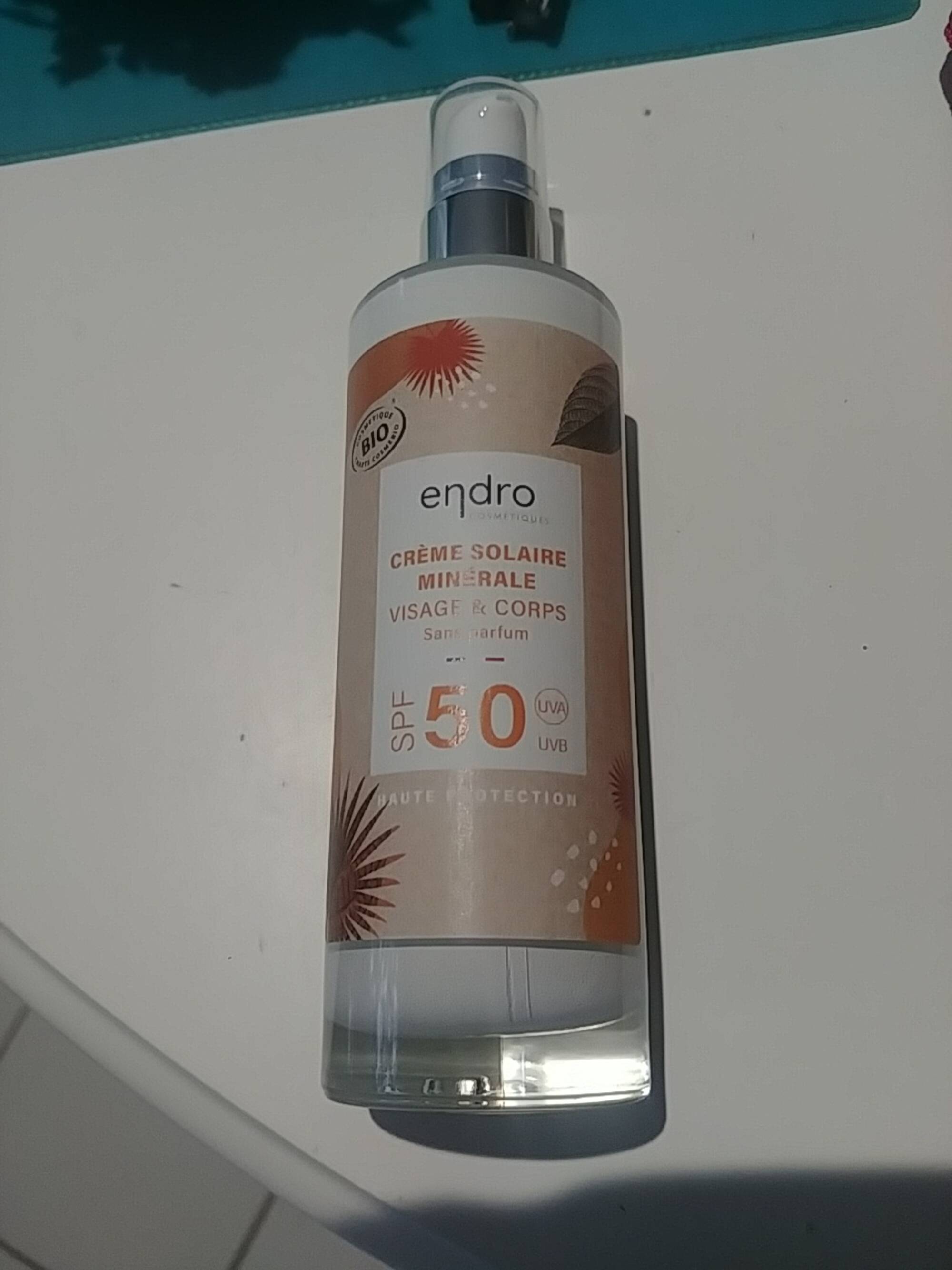 ENDRO COSMETIQUES - Creme solaire minerale 