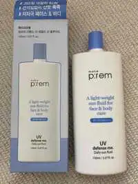 MAKE P:REM - UV defense me - Daily sun fluid SPF 50+