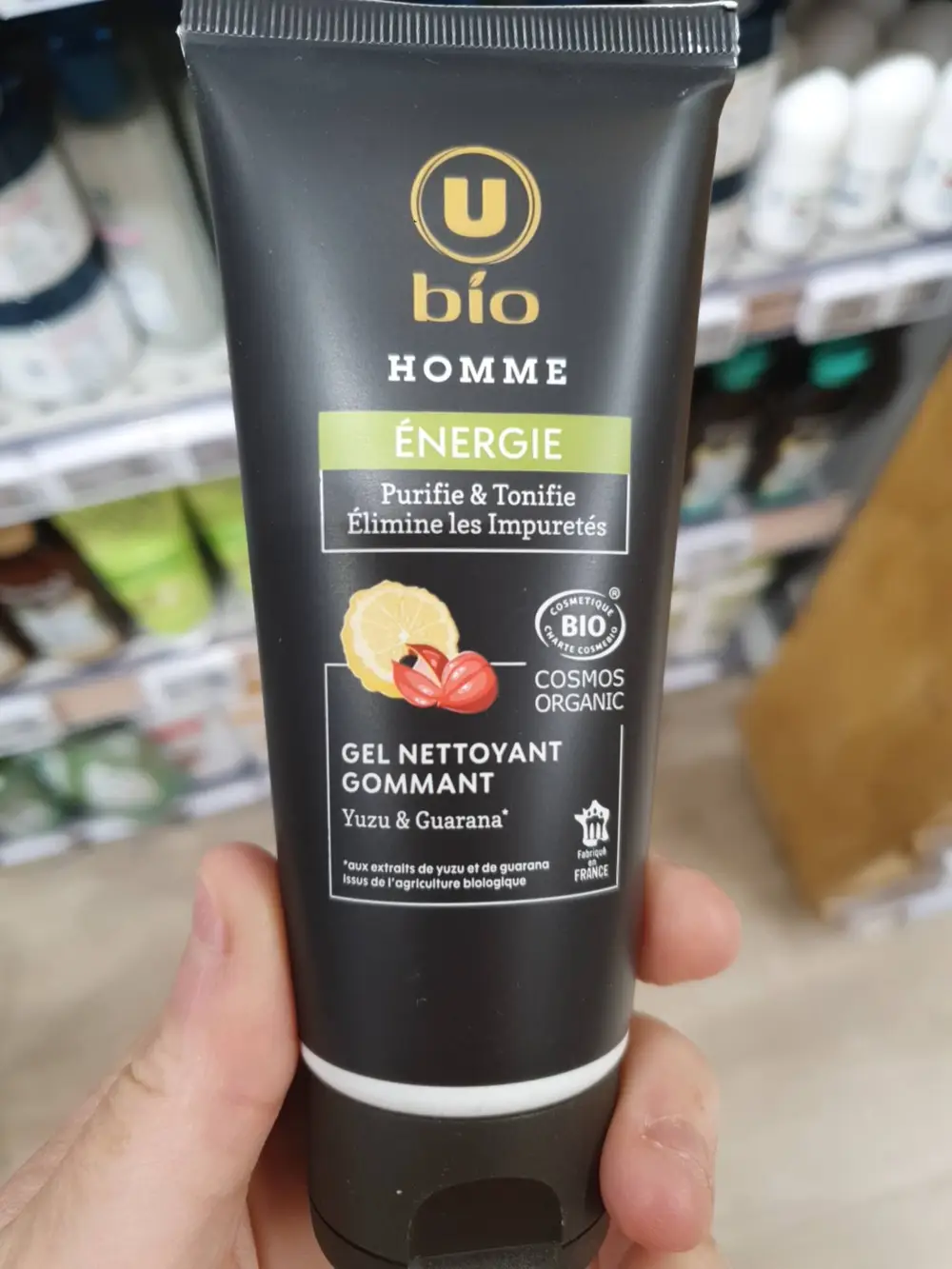 SUPER U BIO HOMME - Gel nettoyant gommant