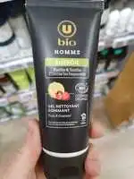 SUPER U BIO HOMME - Gel nettoyant gommant