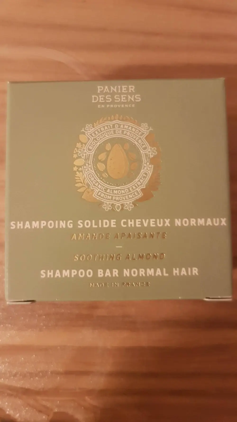 PANIER DES SENS - amande apaisante - Shampooing solide cheuveux normaux