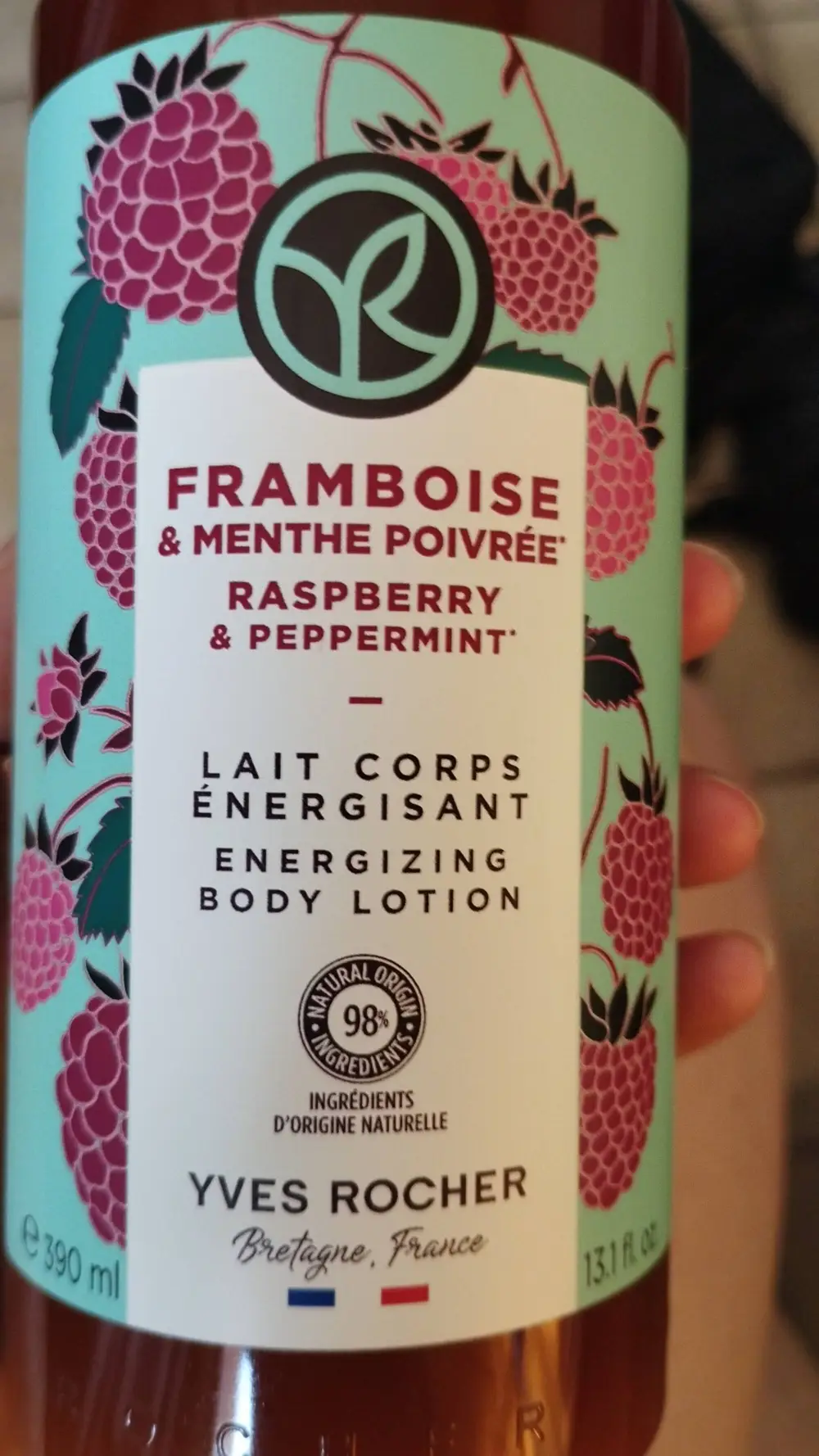 YVES ROCHER - Framboise & menthe poivrée - Lait corps énergisant