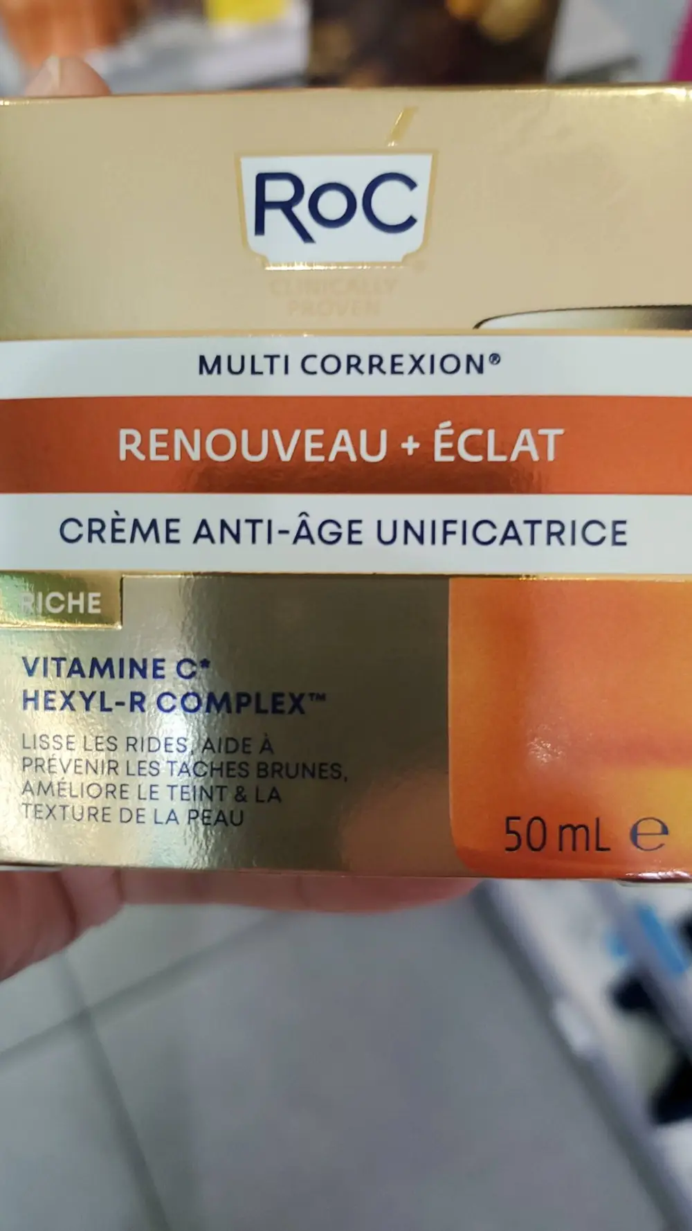 ROC - Multi correxion renouveau + éclat - Crème anti-âge unificatrice