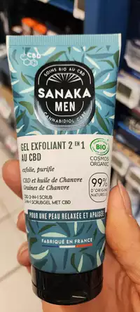 SANAKA - Men - Gel exfoliant 2 en 1 au CBD