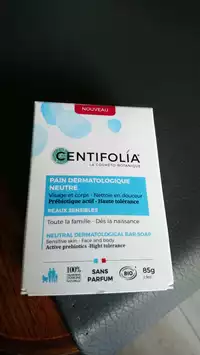 CENTIFOLIA - Peau sensibles - Pain dermatologique neutre visage et corps