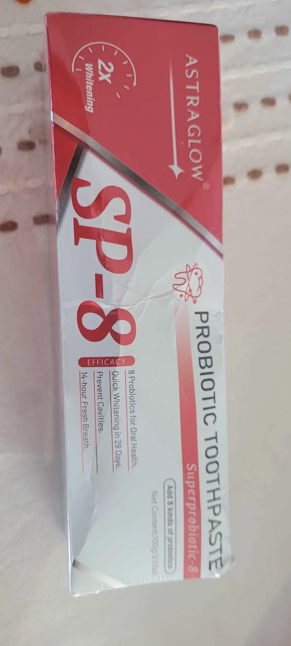 ASTRAGLOW - SP-8 effucact - Probiotic toothpaste