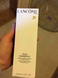 LANCÔME - Pure emprunte - Masque minéral purifiant à l'argile blanche
