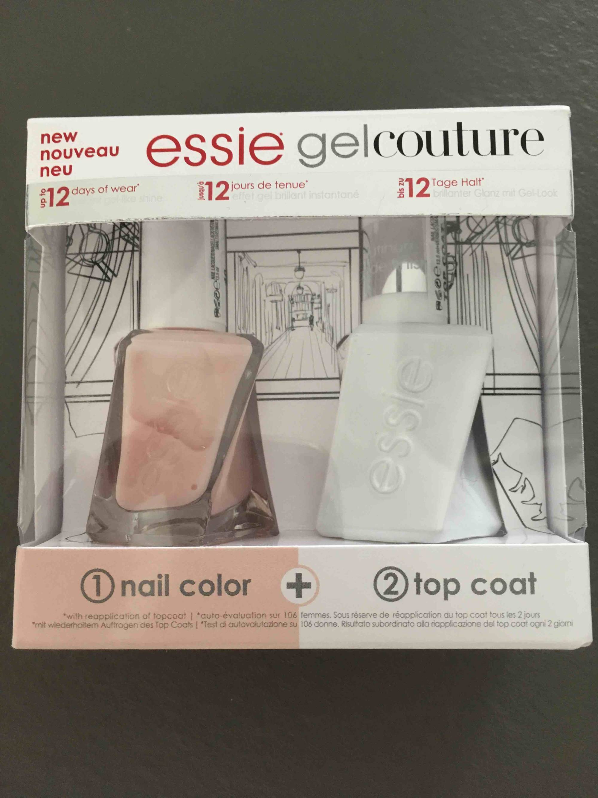 ESSIE - Gel couture nail color + top coat