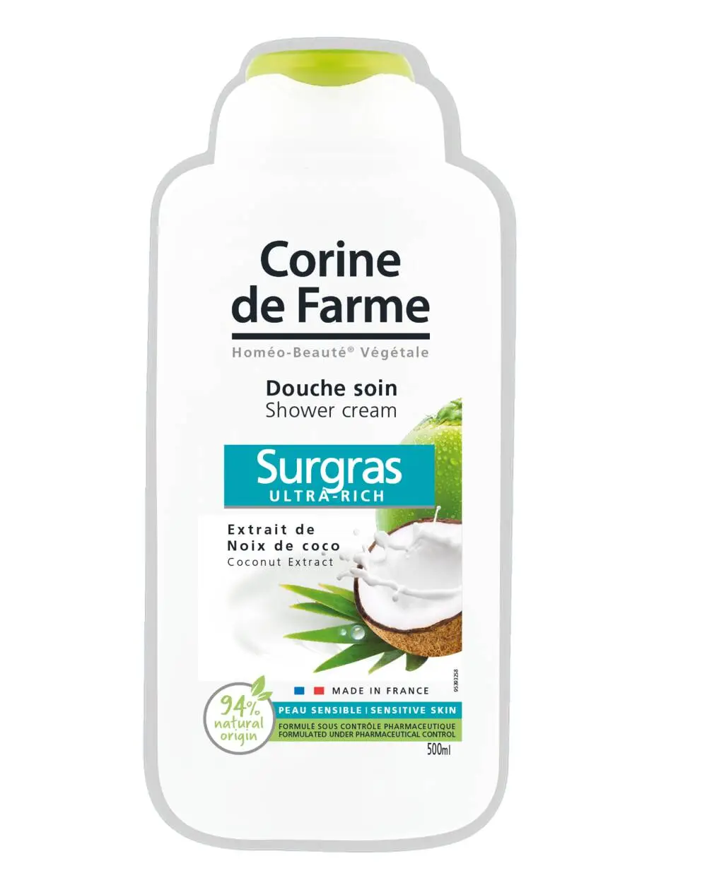 CORINE DE FARME - Douche Soin à l'extrait de Noix de Coco 500ml