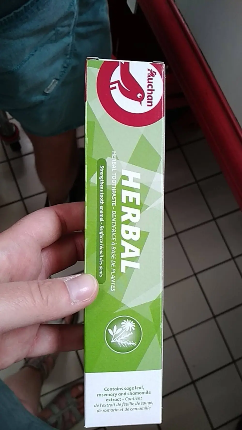 AUCHAN - Herbal - Dentifrice à base de plantes