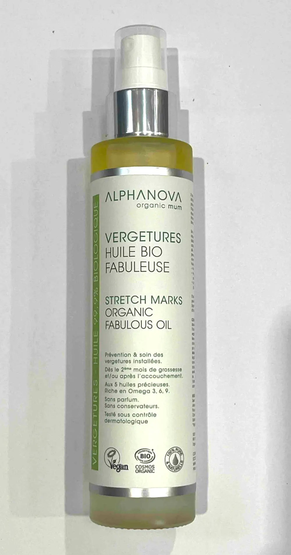 ALPHANOVA - Vergetures Huile bio Fabuleuse