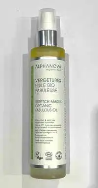 ALPHANOVA - Vergetures Huile bio Fabuleuse