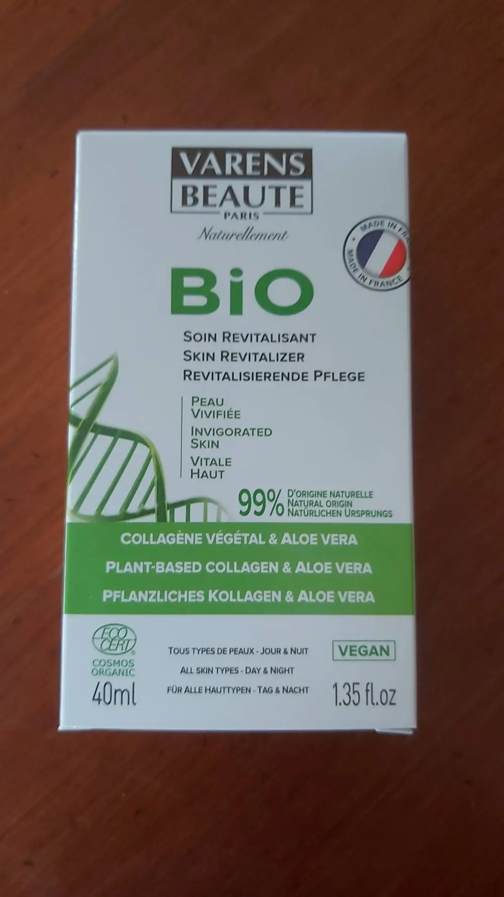 VARENS BEAUTÉ - bio Soin revitalisant Collagène végétal & aloe vera