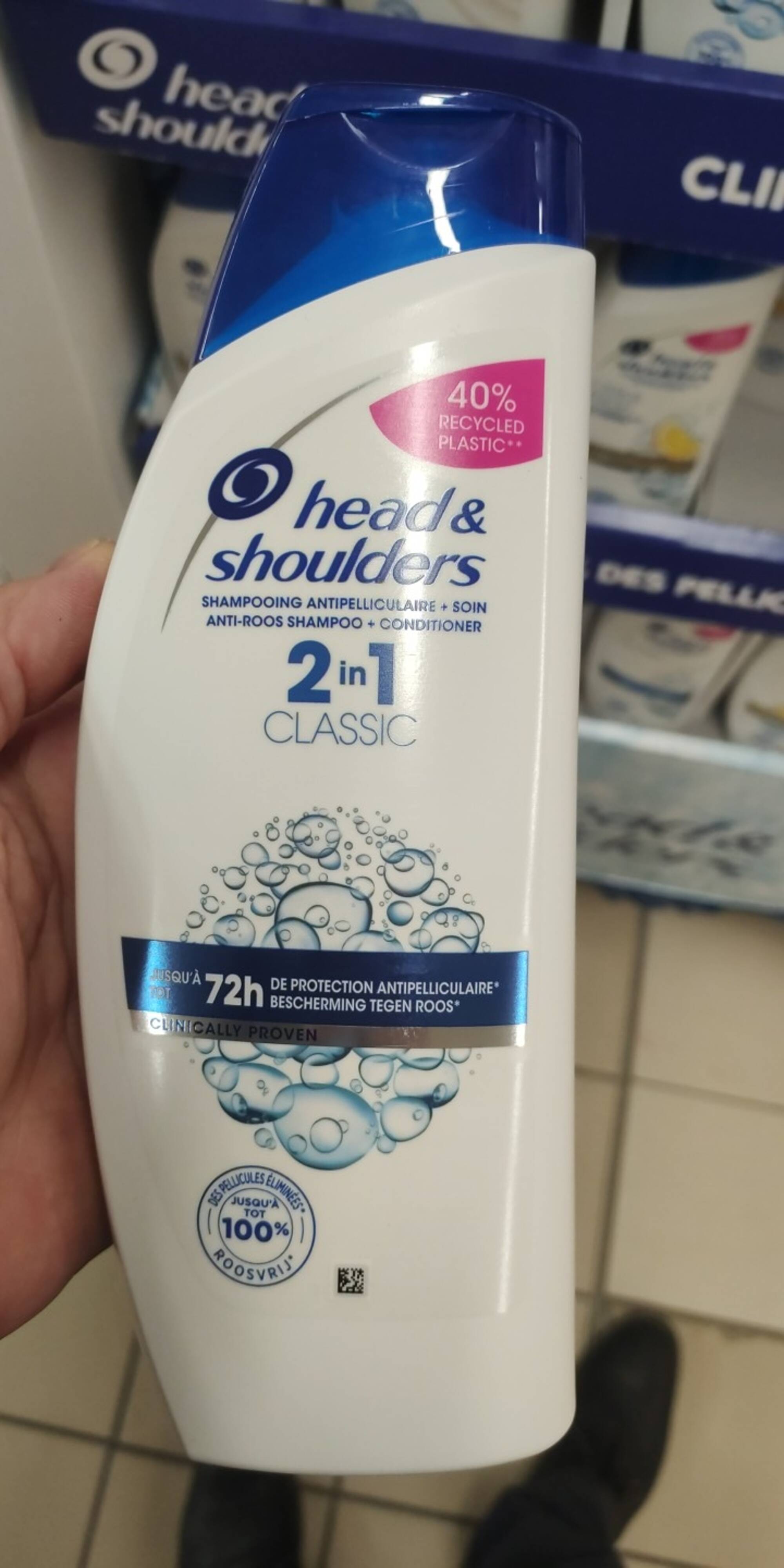 HEAD & SHOULDERS - 2 in 1 classic - Shampooing antipelliculaire + soin 