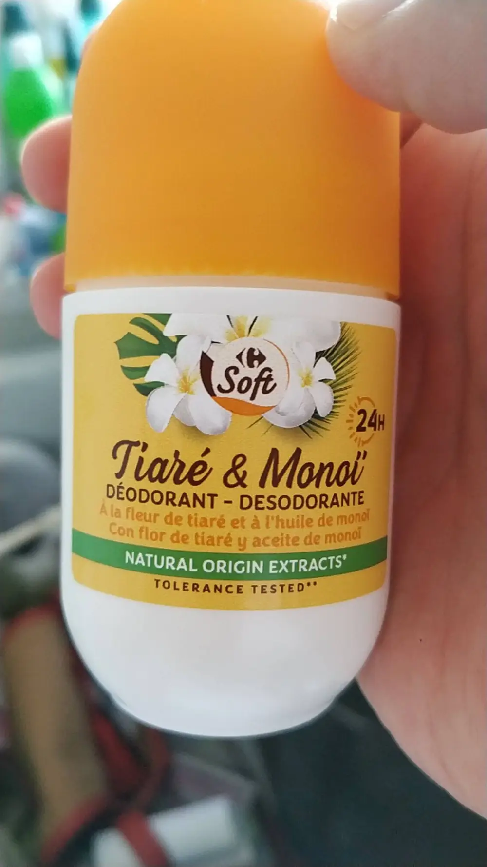 CARREFOUR SOFT - Tiaré & Monoï - Déodorant 24h