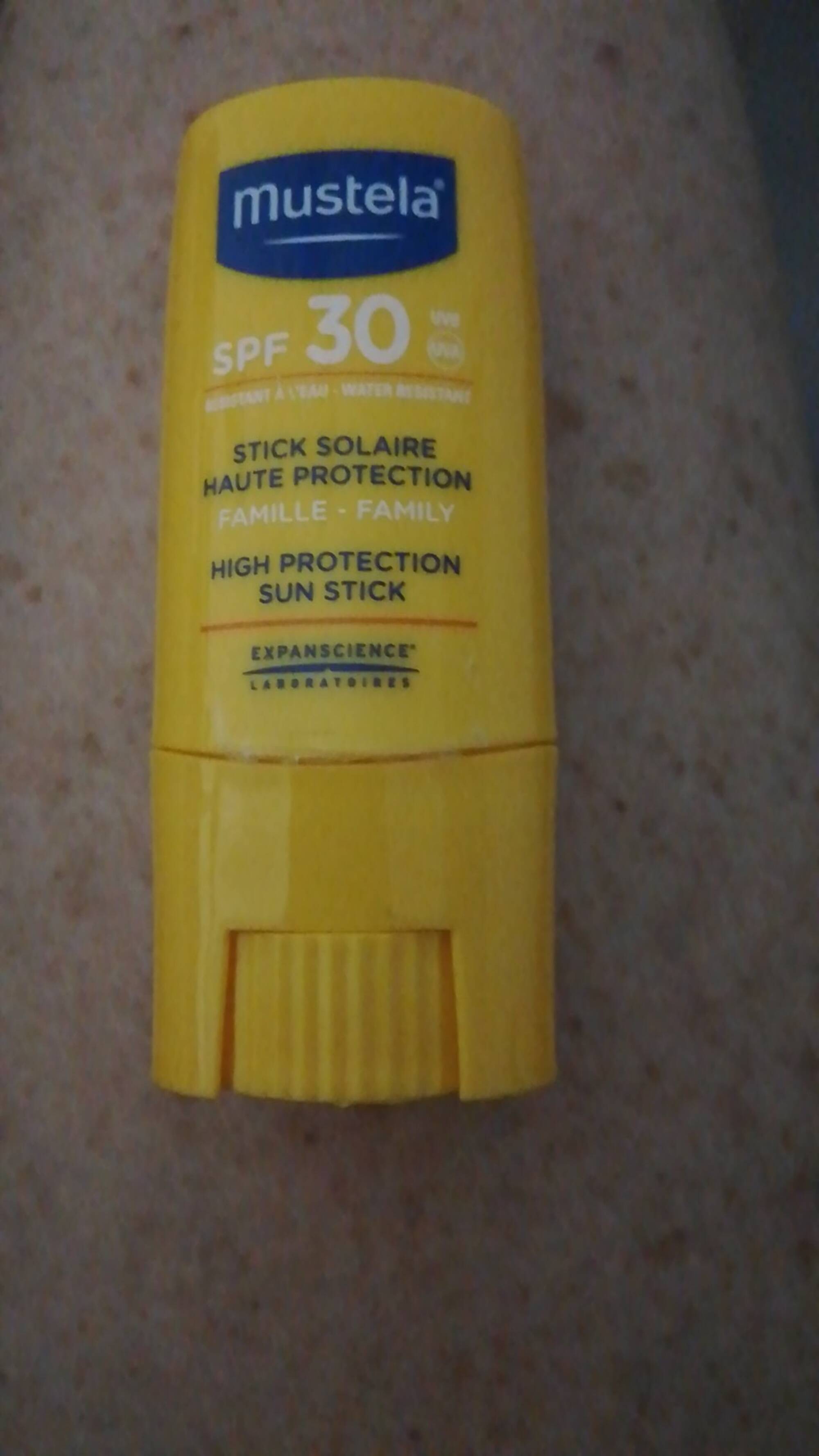 MUSTELA - Stick solaire haute protection SPF 30