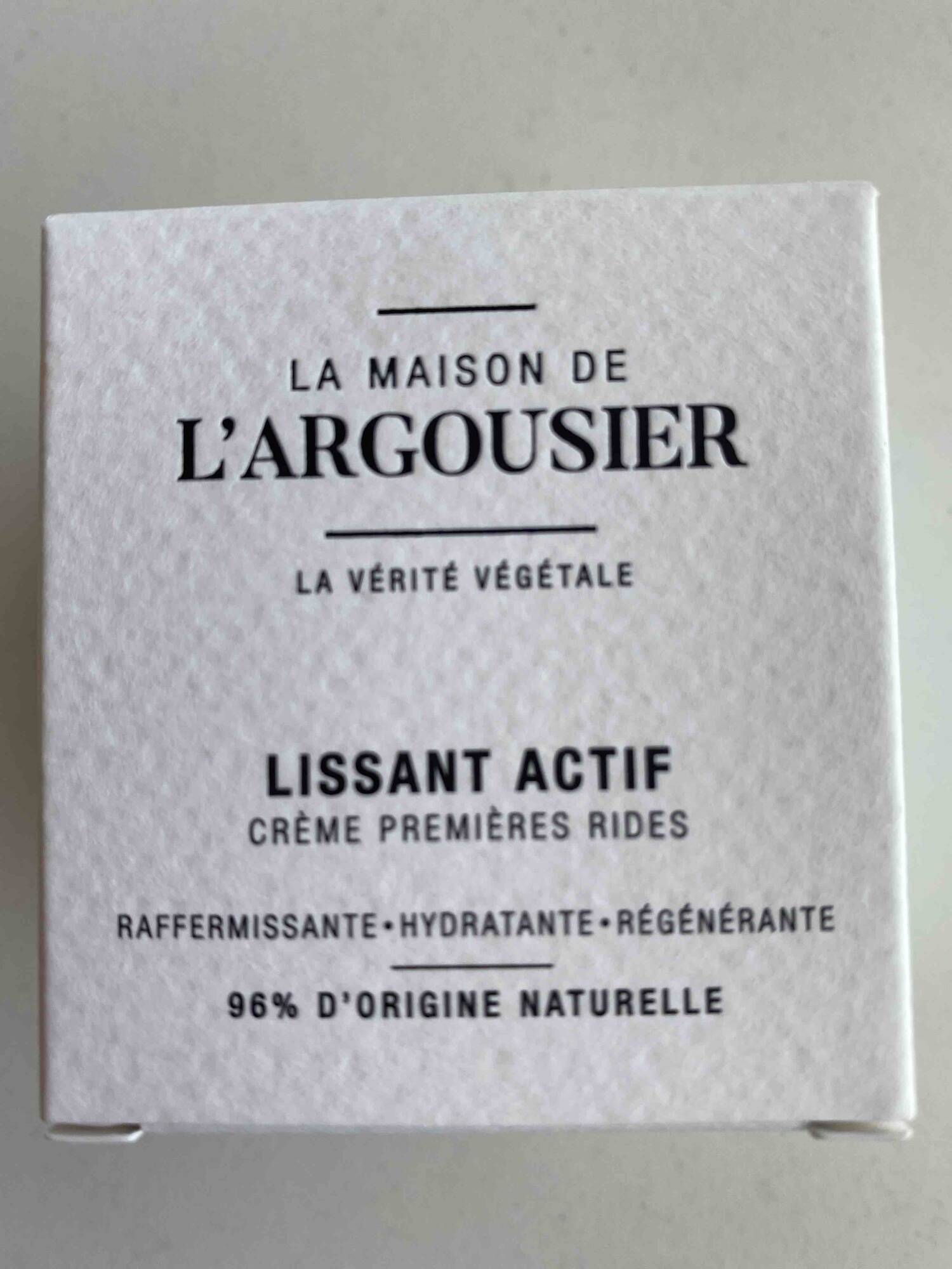 LA MAISON DE L'ARGOUSIER - Crème premières rides lissant actif 