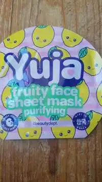 THE BEAUTY DEPT - Yuja_fruity face sheet mask purifying