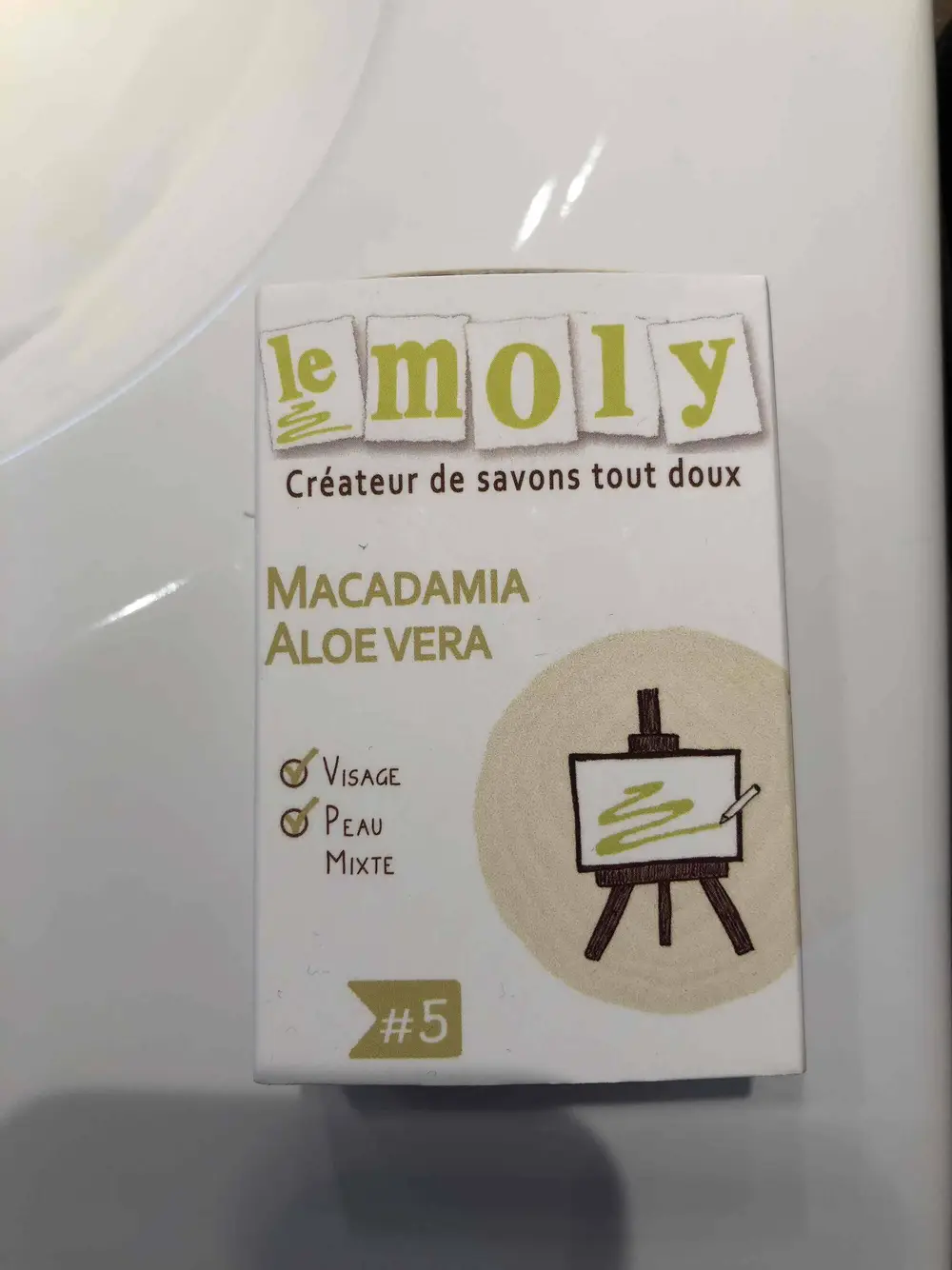 LE MOLY - Macadamia aloe vera - Savon à froid visage 