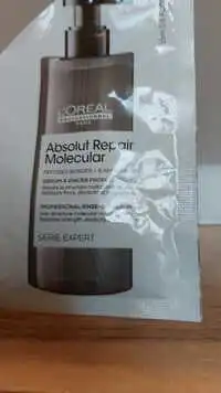 L'ORÉAL PROFESSIONNEL PARIS - Absolut repair molecular - serum à rincer professionnel