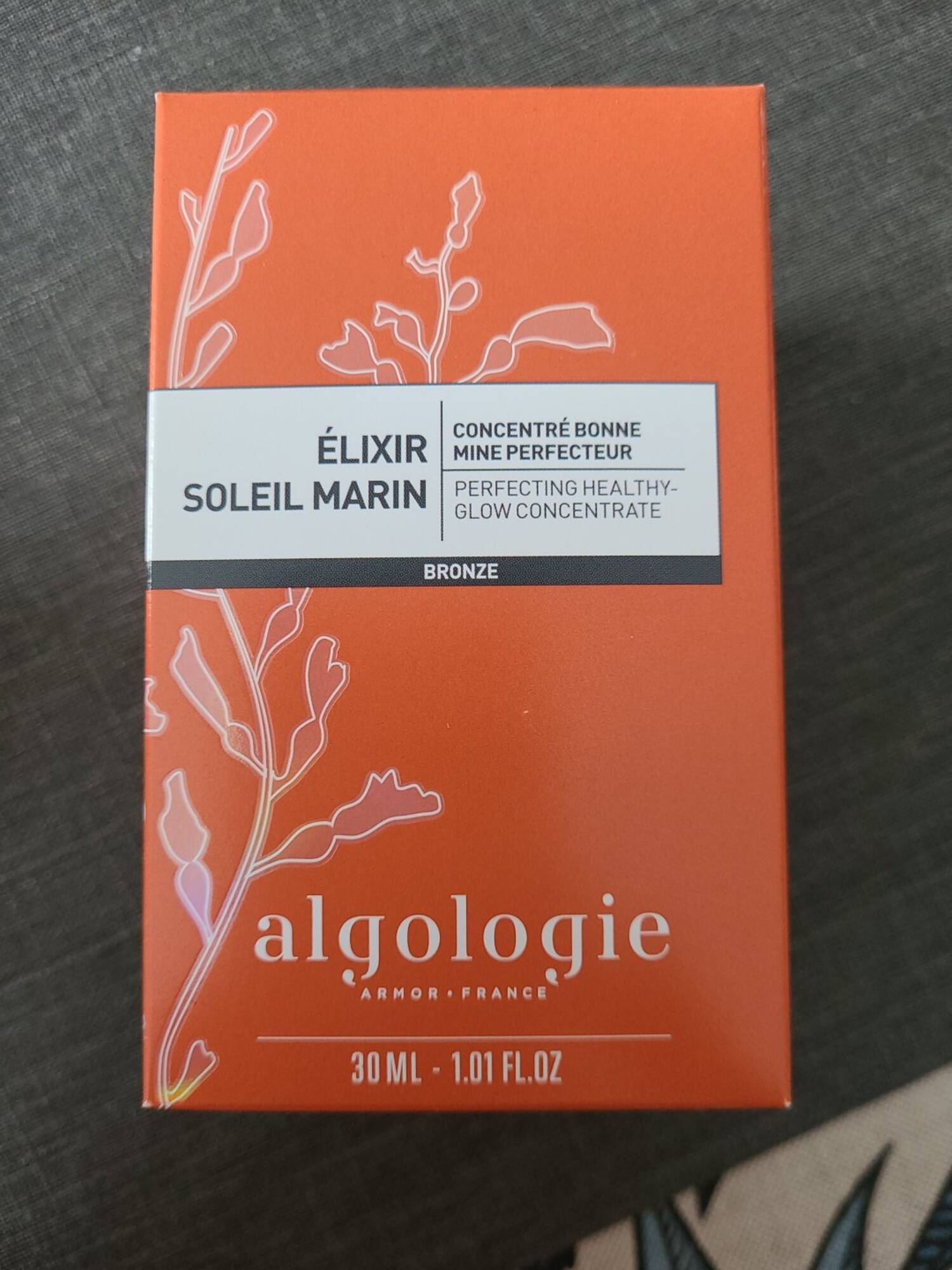 ALGOLOGIE - Élixir soleil marin - Concentré bonne mine perfecteur
