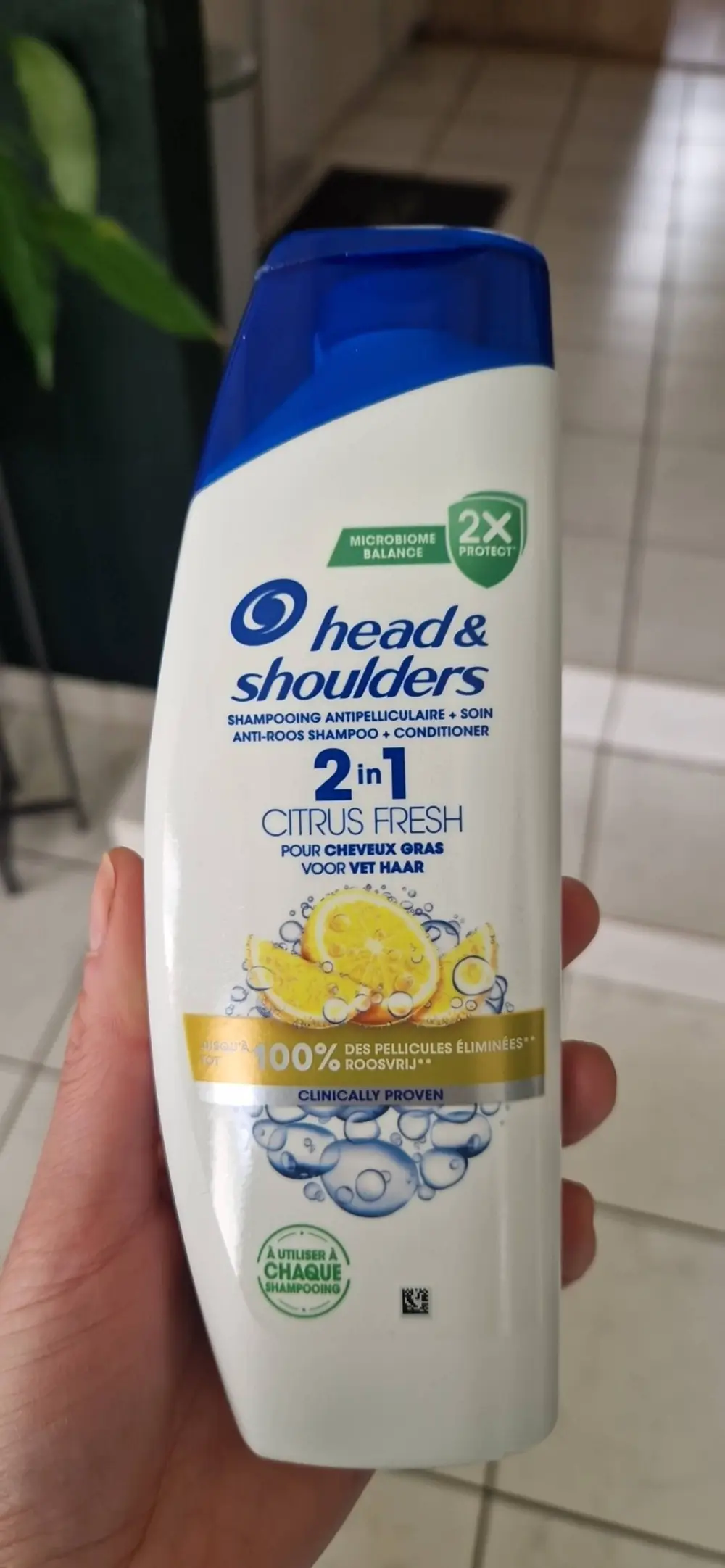 HEAD & SHOULDERS - Citrus fresh - 2 in 1 Shampooing antipelliculaire + soin