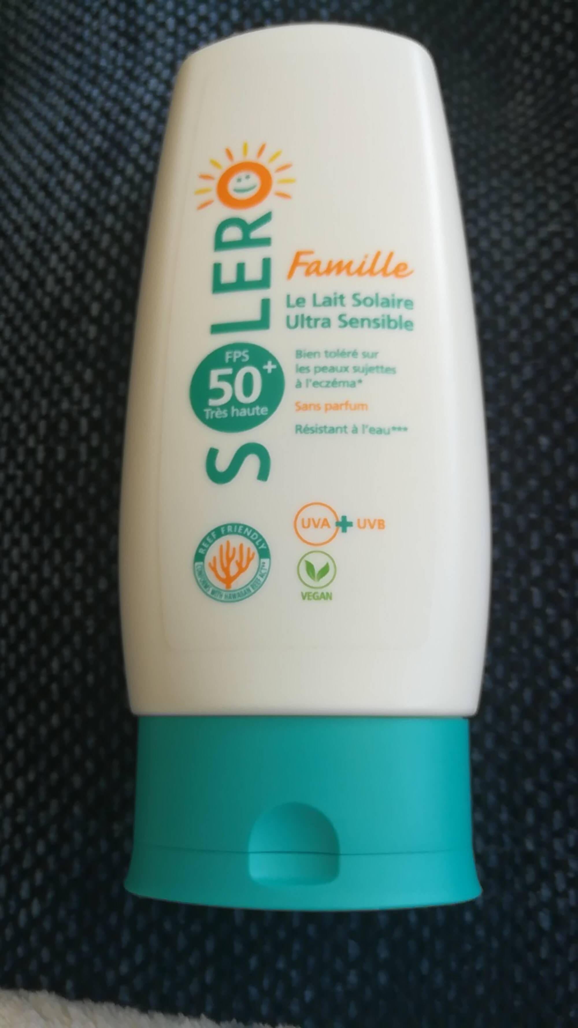 SOLERO - Famille - Le lait solaire ultra sensible FPS 50+