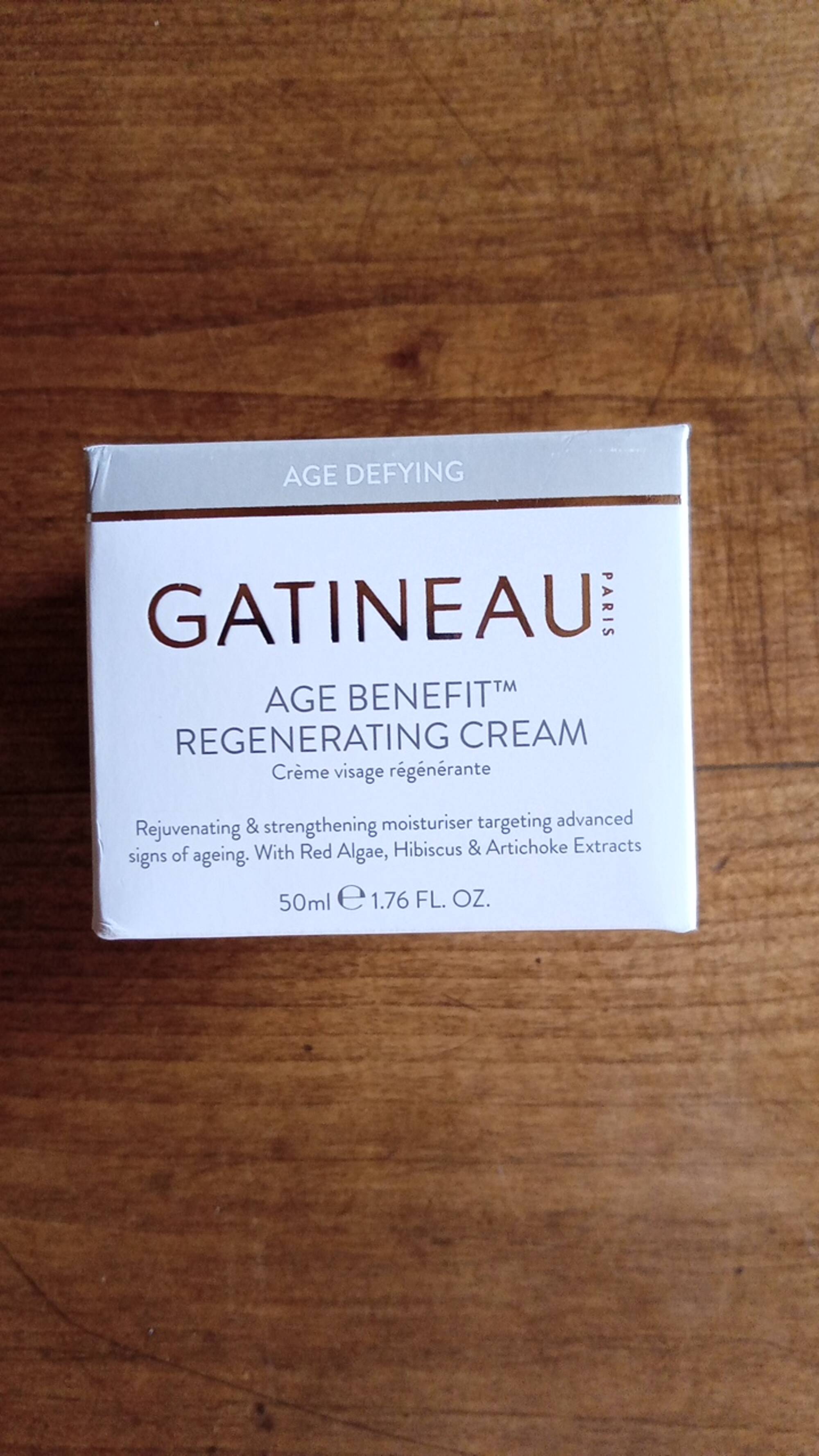 GATINEAU - Age benefit - Crème visage régénérante