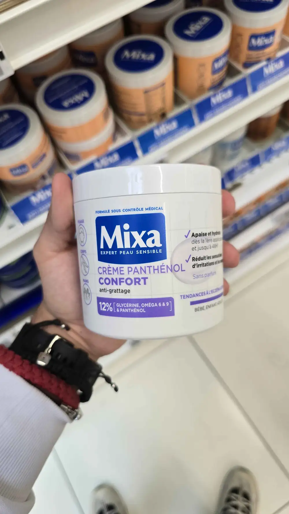 MIXA - Crème panthénol confort anti-grattage