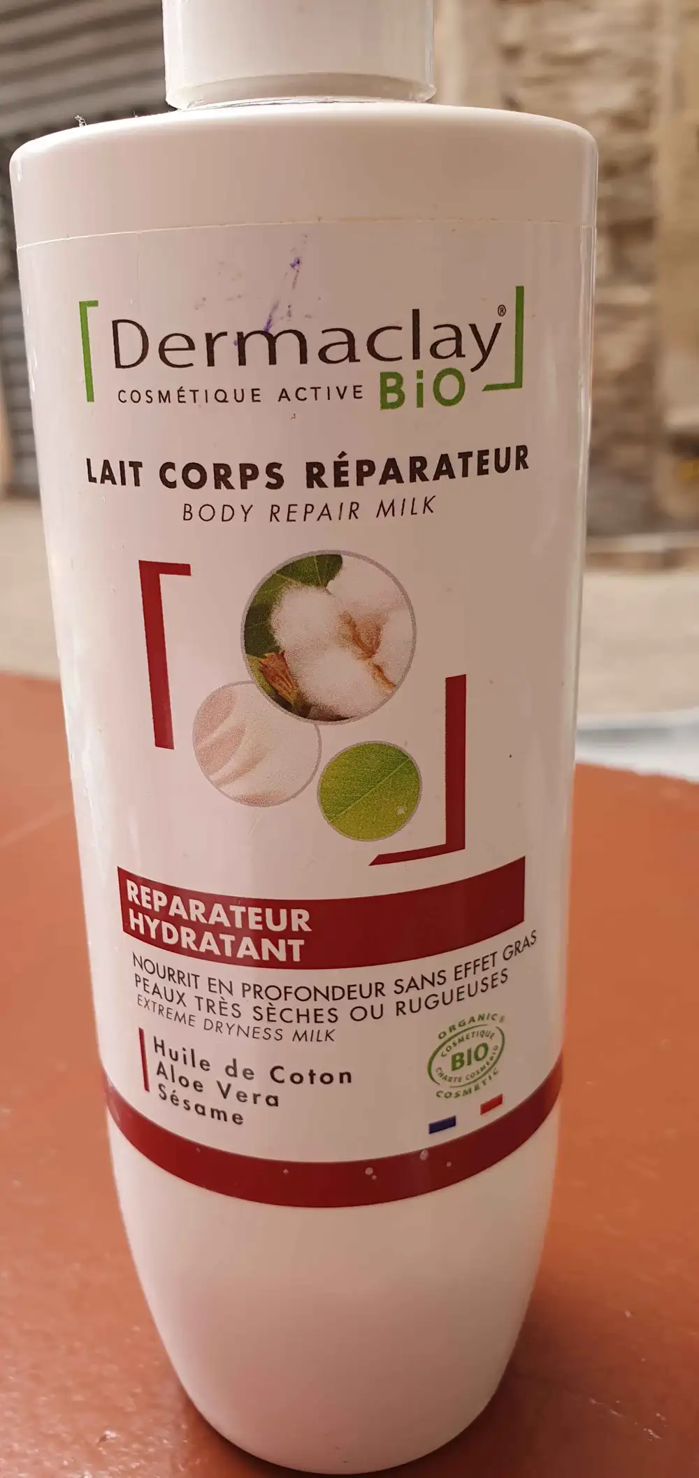 DERMACLAY - Lait corps réparateur hydratant