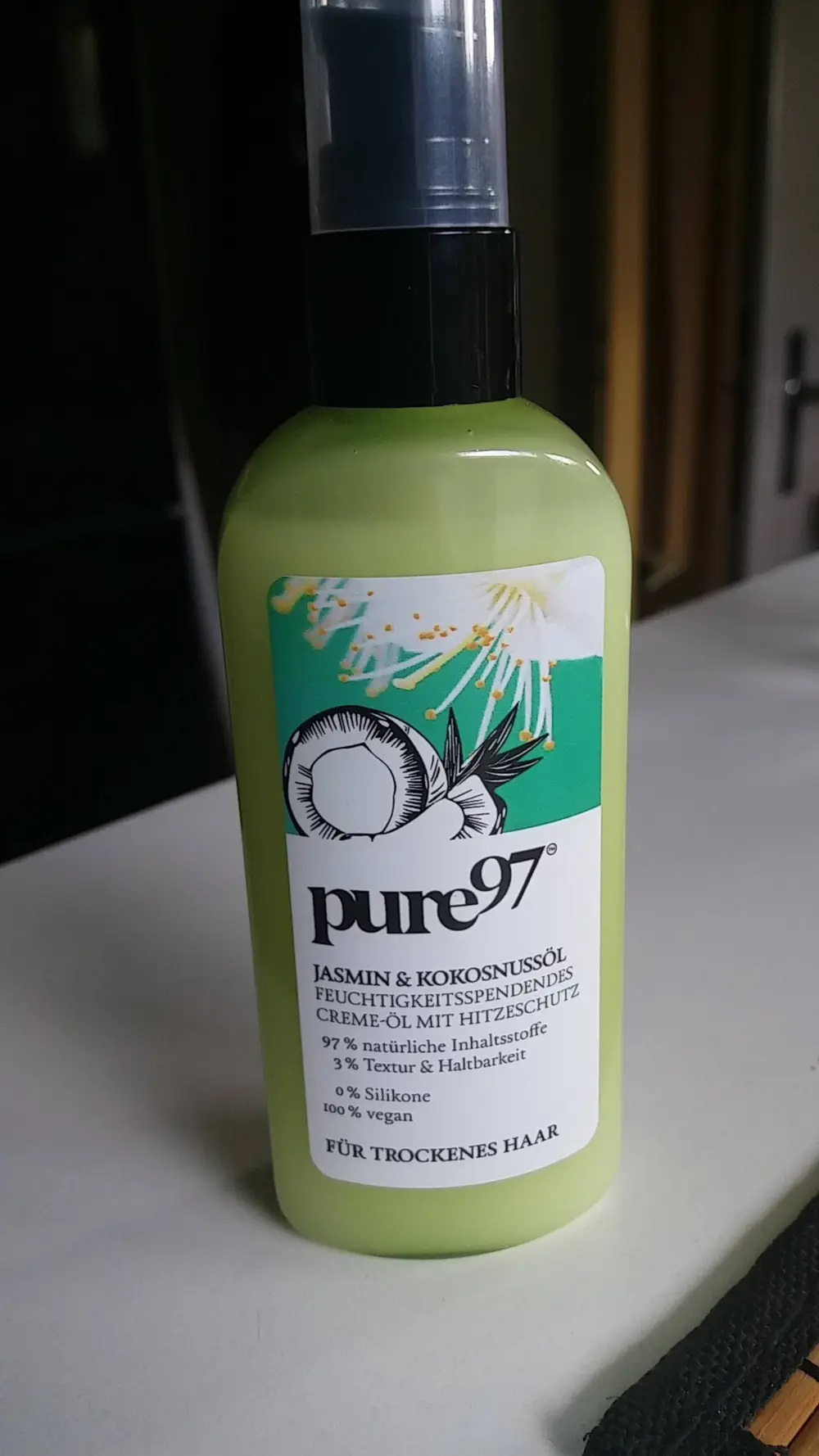 PURE 97 - Jasmin & kokosnussöl - Feuchtigkeitsspendendes creme öl